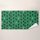 Serviette de bain grande pour Noël Scottish Terrie (Serviette de bain)