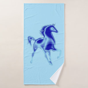 Serviette de bain Horse Set Bleu