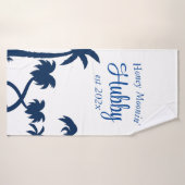 Serviette de bain Hubby/Wifey pour lune de miel pe (Serviette de bain)