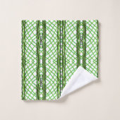 Serviette De Bain Jeu Vert, Noir, Blanc (Gant de toilette)