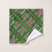 Serviette De Bain Jeu Vert, Noir, Blanc (Gant de toilette)