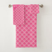 Serviette de bain Joyeuse Saint-Valentin Cœurs Amo (En situation)
