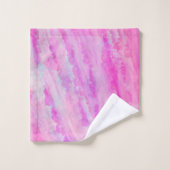 Serviette de bain lavée à impression de fleurs ill (Gant de toilette)