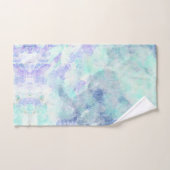 Serviette de bain lavée à impression de fleurs ill (Serviette à main)