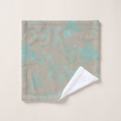 Serviette de bain lavée à l'impression de fleurs i (Gant de toilette)