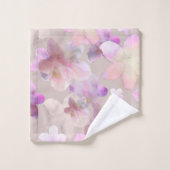 Serviette de bain lavée à l'impression de fleurs i (Gant de toilette)