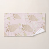 Serviette de bain lavée à l'impression de fleurs i (Serviette à main)