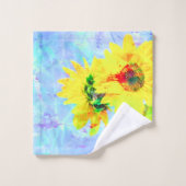 Serviette de bain Lavender Sunflowers (Gant de toilette)