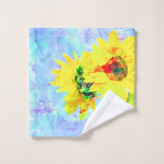 Serviette de bain Lavender Sunflowers (Gant de toilette)