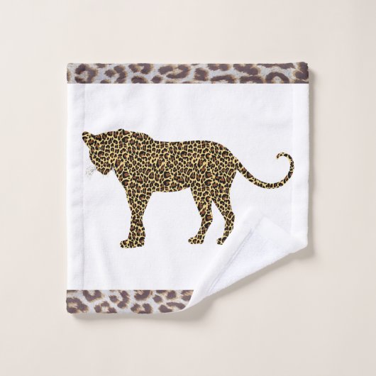 Serviette de bain léopard (Gant de toilette)