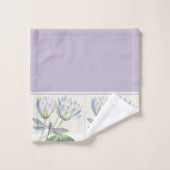 Serviette de bain Lotus et libellules (Gant de toilette)