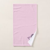 Serviette de bain mauve Peinture de sirène (Serviette à main)