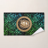 Serviette de bain Medusa Gold de luxe (Serviette à main)