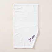 Serviette de bain Mermaid Purple Waves Beach (Serviette à main)