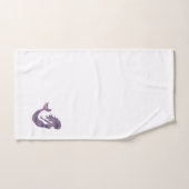 Serviette de bain Mermaid Purple Waves Beach (Serviette à main)