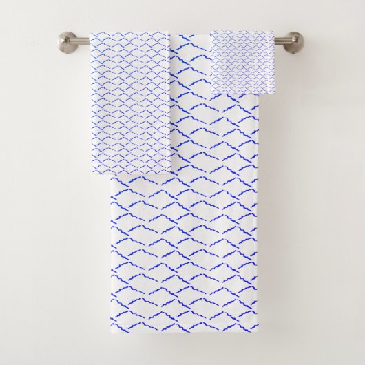 Serviette de bain Mermaid Purple Waves Beach (En situation)