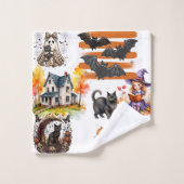 Serviette de bain mignonne d'Halloween, décoration (Gant de toilette)