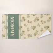 Serviette de bain Mommy esthétique Botanique Or Tw (Serviette de bain)