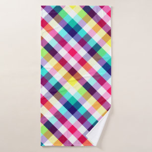Serviette de bain Motif à arc-en-ciel funky