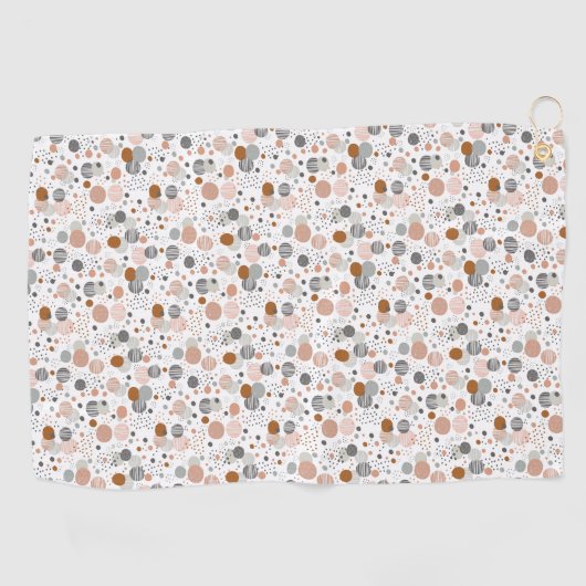 Serviette de bain motif à points tendance (Horizontal)