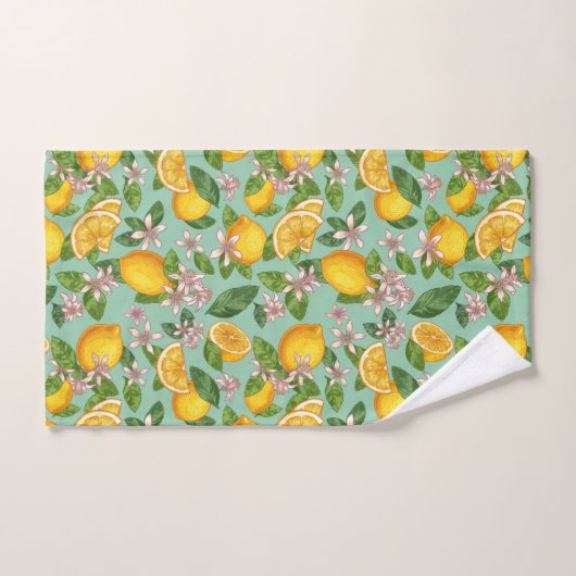 Serviette de bain Motif citron (Serviette à main)
