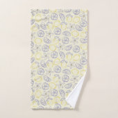 Serviette de bain Motif Citron Doodle (Serviette à main)