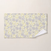 Serviette de bain Motif Citron Doodle (Serviette à main)