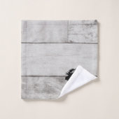 Serviette de bain Motif en bois gris Moose Silhoue (Gant de toilette)