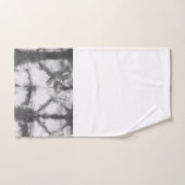 Serviette de bain Motif en teinture noire et blanc (Serviette à main)