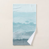 Serviette de bain motif moderne pastel terrazzo (Serviette à main)