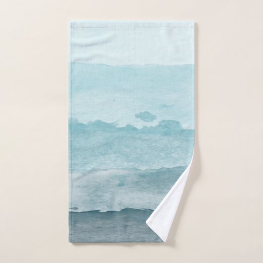Serviette de bain motif moderne pastel terrazzo (Serviette à main)