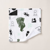 Serviette de bain moulue et gain | Art monétaire (Gant de toilette)