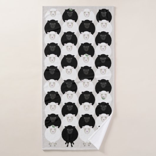 Serviette de bain mouton (Serviette de bain)