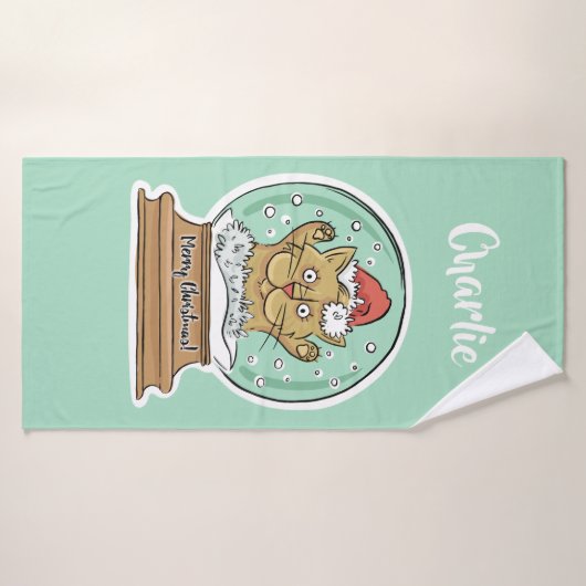 Serviette de bain nommée faite sur commande de (Serviette de bain)