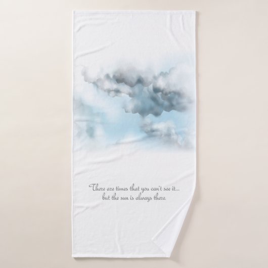 Serviette de bain nuageuse (Serviette de bain)