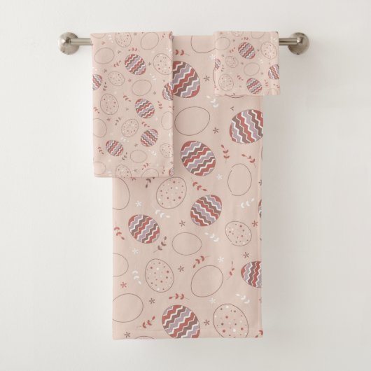 Serviette de bain Oeufs de Pâques (En situation)