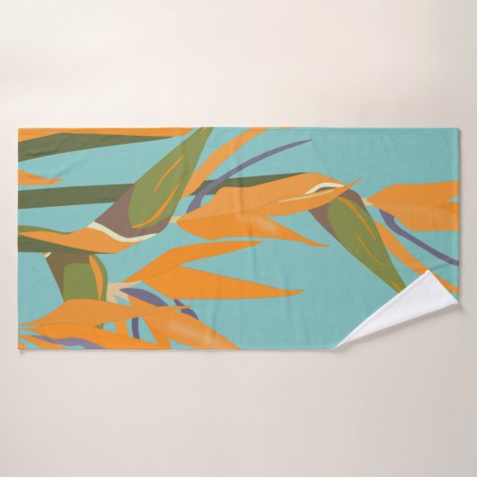 Serviette de bain Oiseau de Paradise (Serviette de bain)