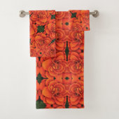 Serviette De Bain Orange Begonia (En situation)