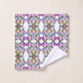 serviette de bain ornementale fleurie (Gant de toilette)
