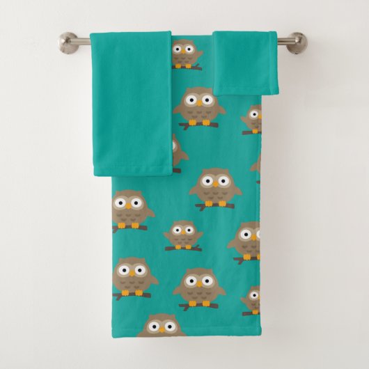 Serviette de bain Owls (En situation)