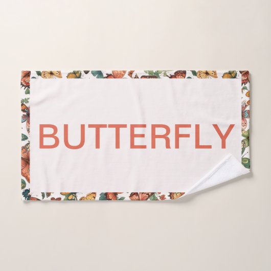 serviette de bain papillon (Serviette à main)