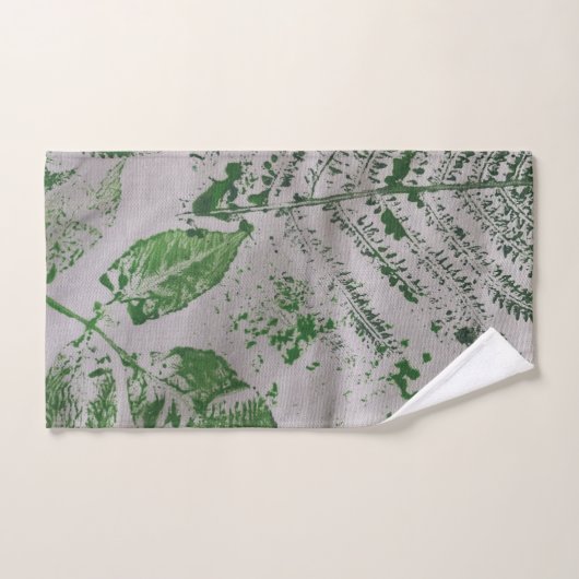 Serviette de bain peint en feuille de fern (Serviette à main)