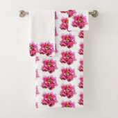 Serviette de bain Peonies roses (En situation)