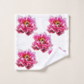 Serviette de bain Peonies roses (Gant de toilette)