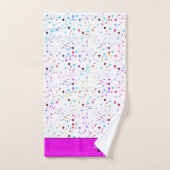 Serviette de bain personnalisée avec des points co (Serviette à main)