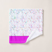 Serviette de bain personnalisée avec des points co (Gant de toilette)