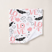 Serviette de bain personnalisée Cadeau d'amour Esq (Gant de toilette)