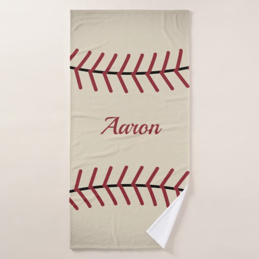 Serviette de bain personnalisée de baseball (Serviette de bain)
