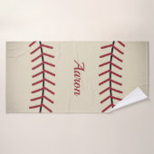 Serviette de bain personnalisée de baseball (Serviette de bain)