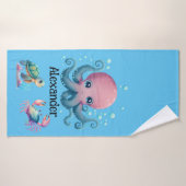 serviette de bain personnalisée en octopus (Serviette de bain)